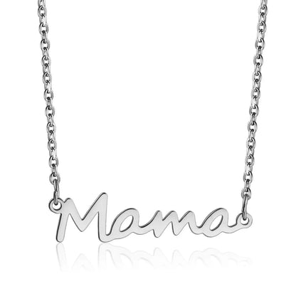 Mama Letter Alloy Titanium Steel Plating Mother's Day Women's Necklace