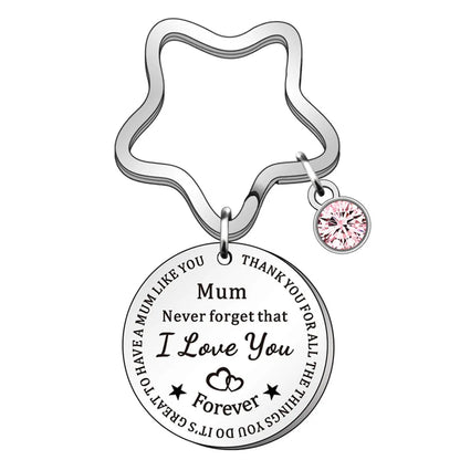 Mama Letter Metal Titanium Steel Mother'S Day Women'S Bag Pendant Keychain