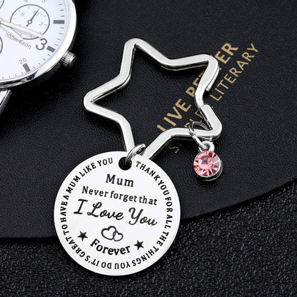 Mama Letter Metal Titanium Steel Mother'S Day Women'S Bag Pendant Keychain