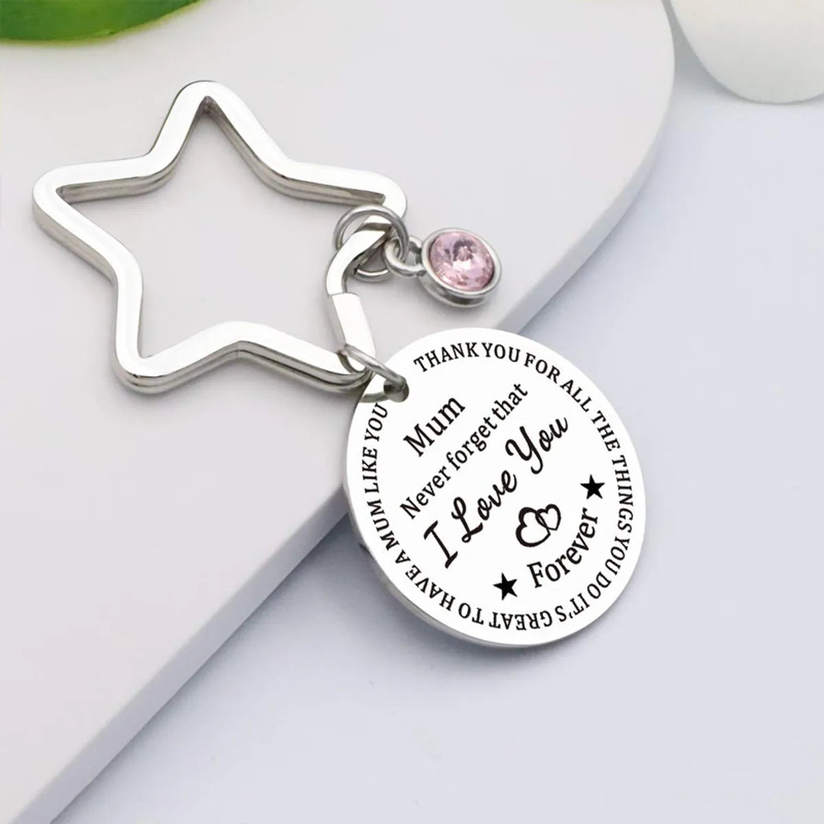 Mama Letter Metal Titanium Steel Mother'S Day Women'S Bag Pendant Keychain