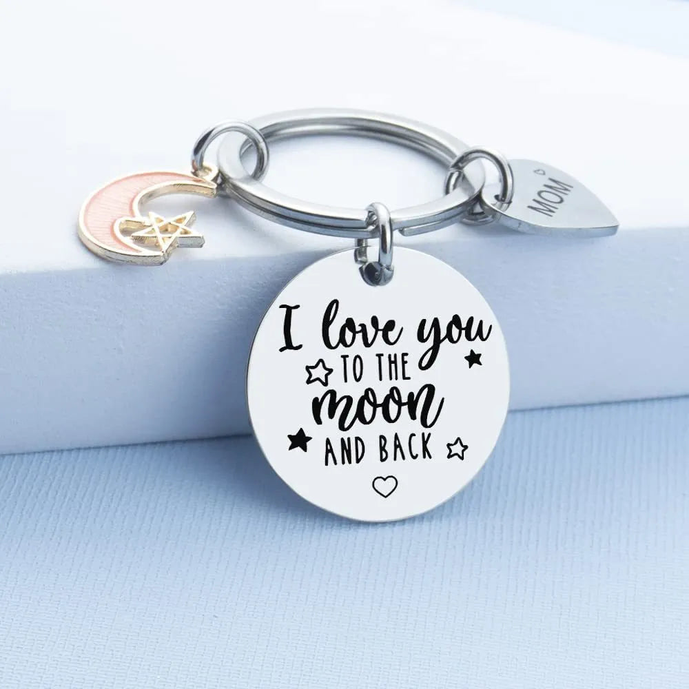 Mama Letter Titanium Steel Mother'S Day Women'S Bag Pendant Keychain