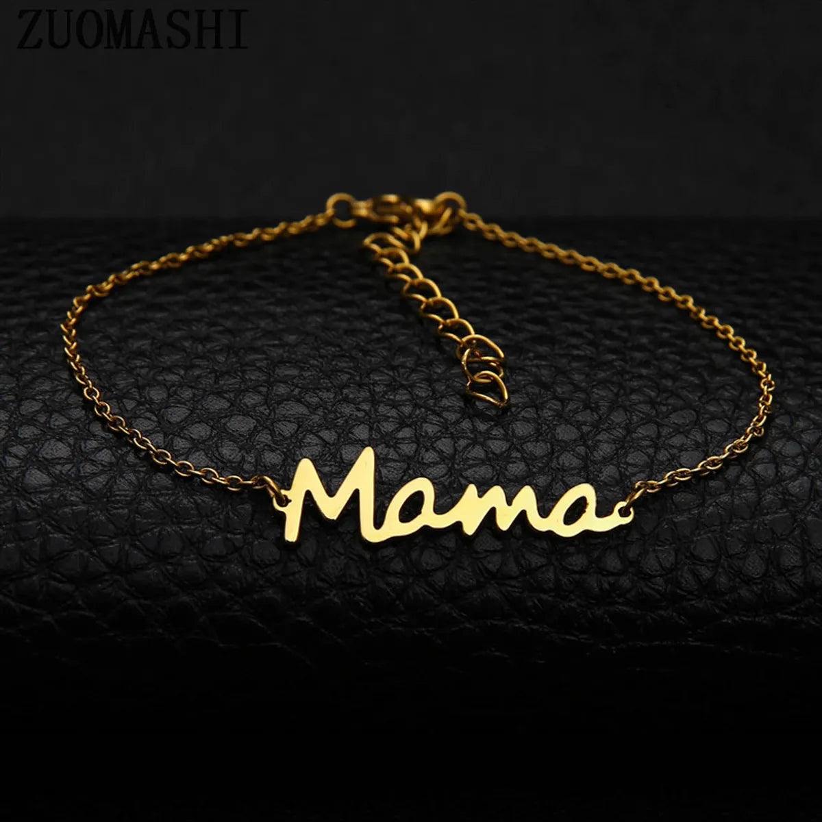 Mama Letter Titanium Steel Plating Bracelets