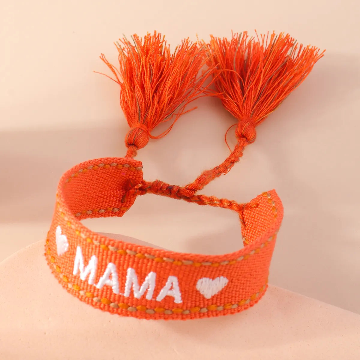 Mama Modern Style Letter Fabric Wholesale Bracelets