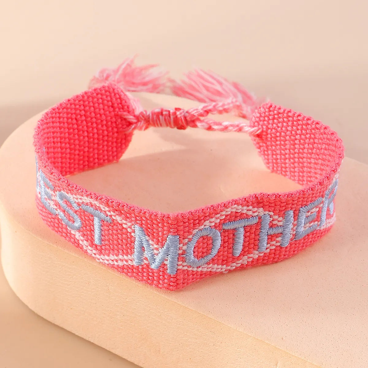 Mama Modern Style Letter Fabric Wholesale Bracelets