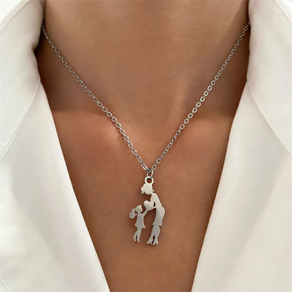 MAMA Modern Style Simple Style Human Alloy Wholesale Pendant Necklace