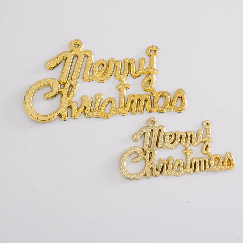 Manufacturers Direct To Develop Christmas Decorations Pendant Plastic English Letter Brand Christmas Tree Christmas Wreath Pendant