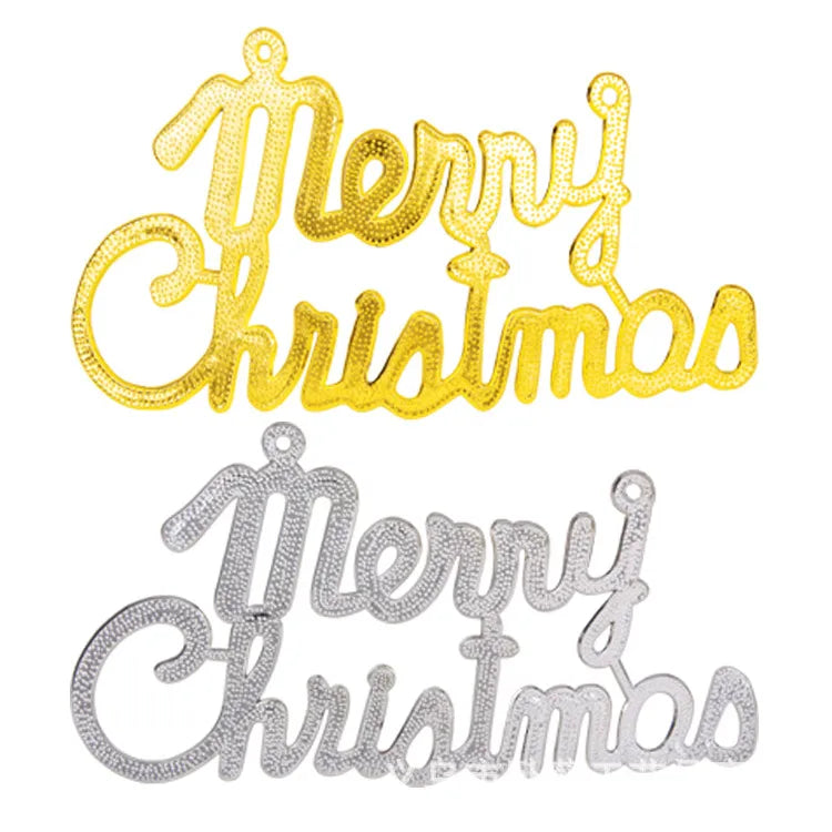 Manufacturers Direct To Develop Christmas Decorations Pendant Plastic English Letter Brand Christmas Tree Christmas Wreath Pendant