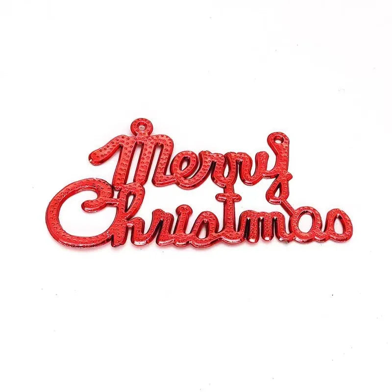 Manufacturers Direct To Develop Christmas Decorations Pendant Plastic English Letter Brand Christmas Tree Christmas Wreath Pendant