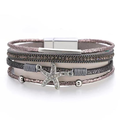 Marine Style Starfish Alloy Wholesale Bracelets