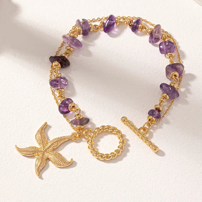 Marine Style Starfish Alloy Wholesale Bracelets