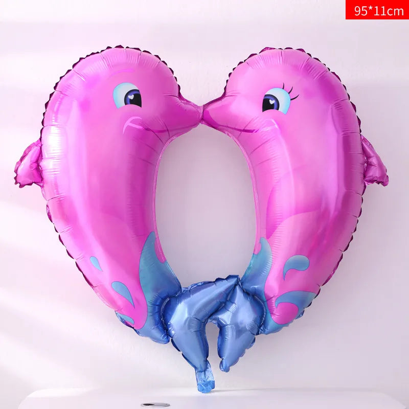 Marine Style Starfish Hippocampus Shark Aluminum Film Party Festival Balloons