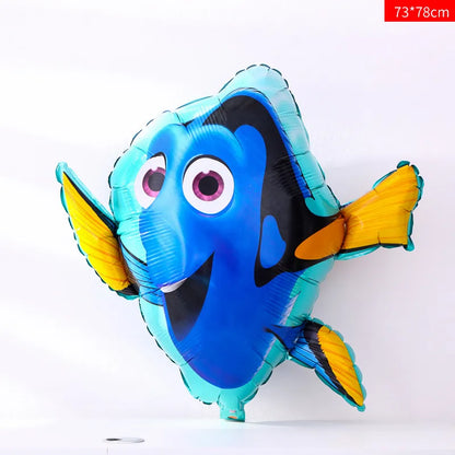 Marine Style Starfish Hippocampus Shark Aluminum Film Party Festival Balloons