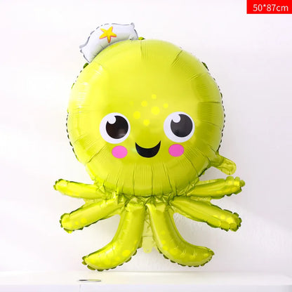 Marine Style Starfish Hippocampus Shark Aluminum Film Party Festival Balloons