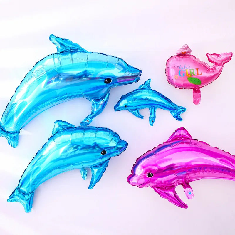 Marine Style Starfish Hippocampus Shark Aluminum Film Party Festival Balloons