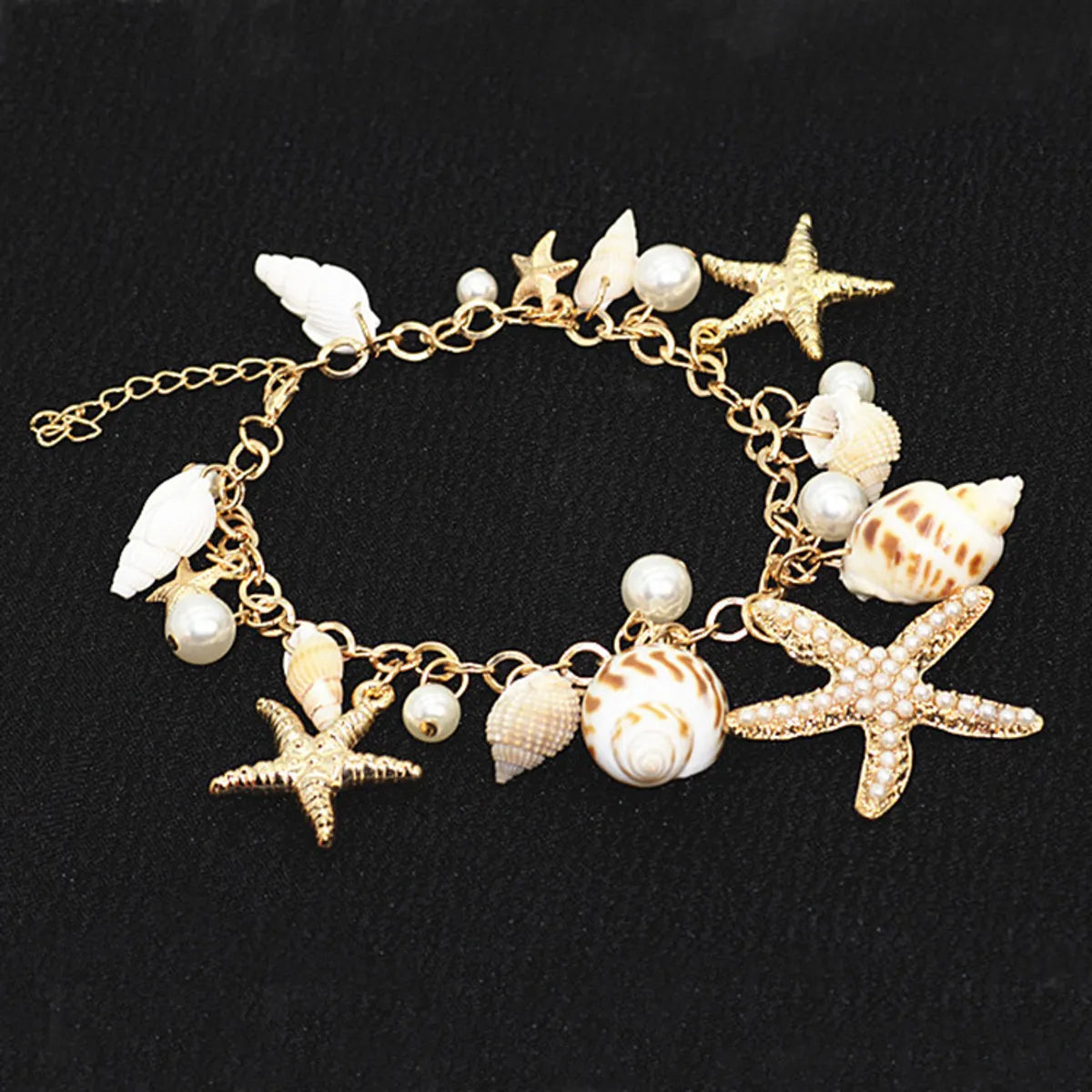 Marine Style Starfish Shell Alloy Shell Wholesale Bracelets