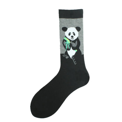 Men'S Cartoon Style Animal Cotton Ankle Socks A Pair