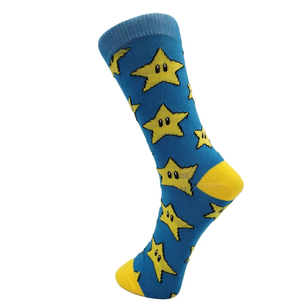 Men'S Cartoon Style Cartoon Star Polyester Blending Crew Socks A Pair