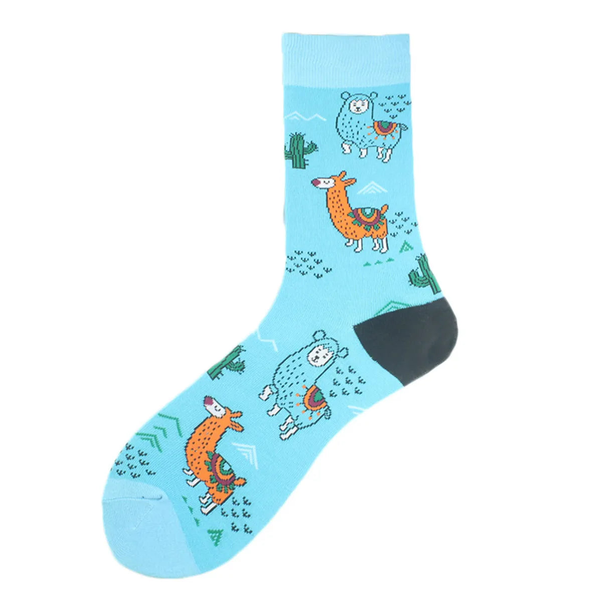 Men'S Casual Animal Vegetable Notes Cotton Ankle Socks A Pair