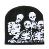 Men'S Exaggerated Punk Streetwear Skull Skull Eaveless Wool Cap