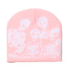 Men'S Exaggerated Punk Streetwear Skull Skull Eaveless Wool Cap