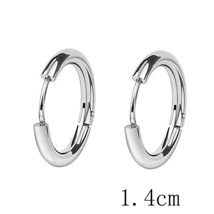 Fashion Circle Plating Stainless Steel Earrings