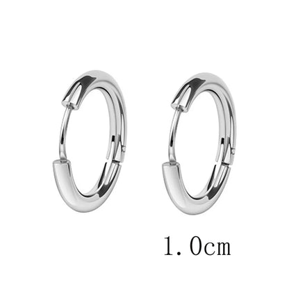 Fashion Circle Plating Stainless Steel Earrings