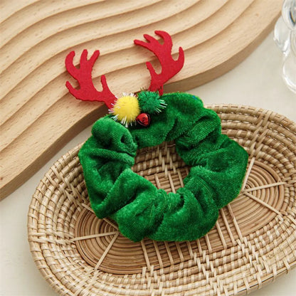 Men'S Hip-Hop Funny Halloween Pattern Antlers Cloth Large Intestine Hair Ring Hair Tie