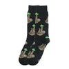 Men'S Simple Style Animal Cotton Printing Crew Socks A Pair