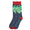 Men'S Simple Style Animal Cotton Printing Crew Socks A Pair