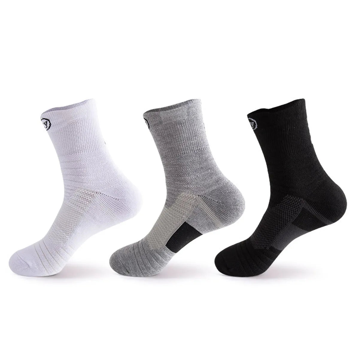 Men'S Simple Style Solid Color Polyester Cotton Polyester Ankle Socks A Pair