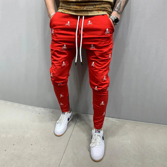 Men'S Skull Streetwear Regular Fit Men'S Bottoms