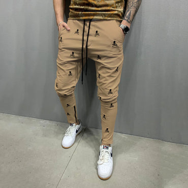 Men'S Skull Streetwear Regular Fit Men'S Bottoms