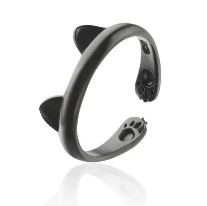 Metal Black Wrapped Animal Rings Alloy Ring