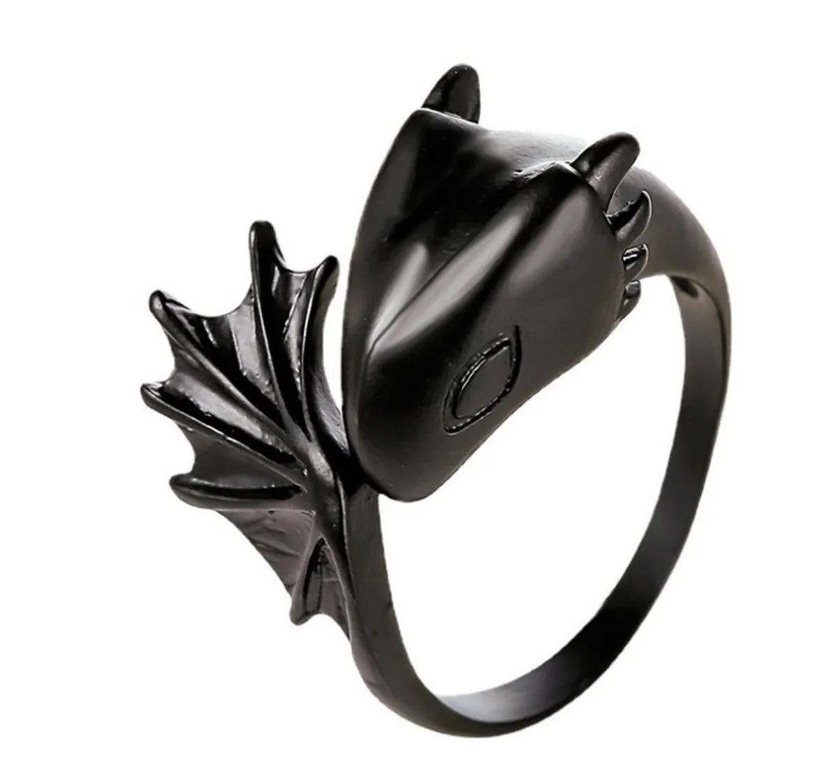 Metal Black Wrapped Animal Rings Alloy Ring