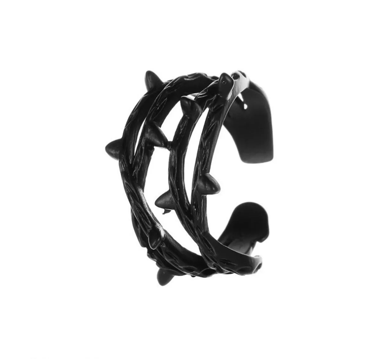 Metal Black Wrapped Animal Rings Alloy Ring