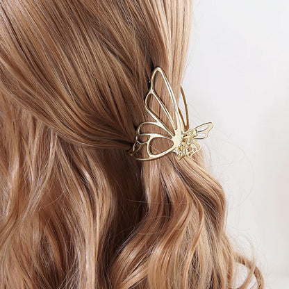 Metal Butterfly Grab Clip Hairpin Female Hair Accessory