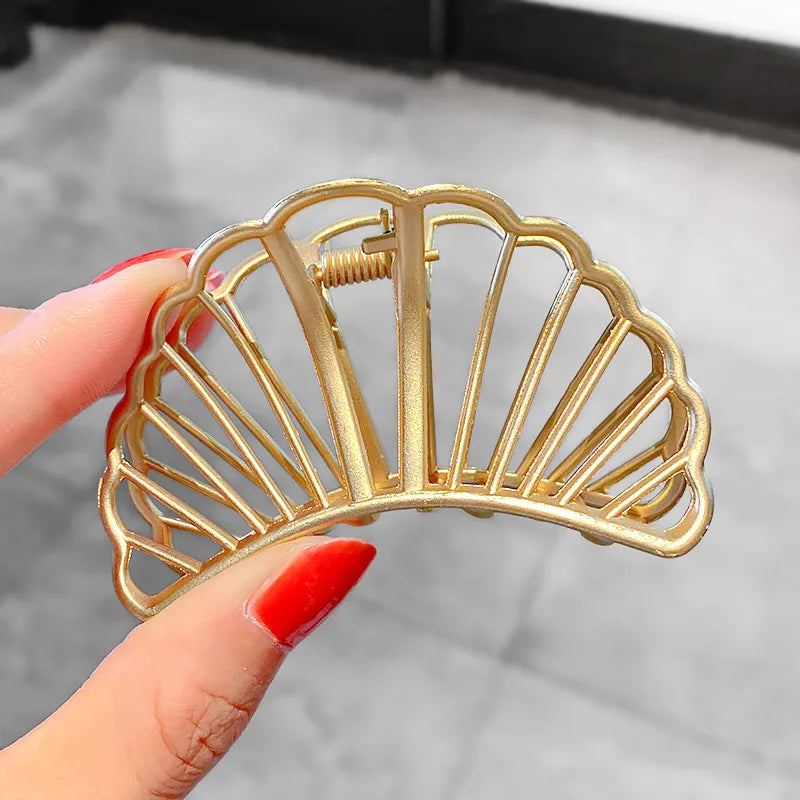 Metal Catch Butterfly Clip Back Head Hair Catch Simple Hollow Hairpin  Wholesale