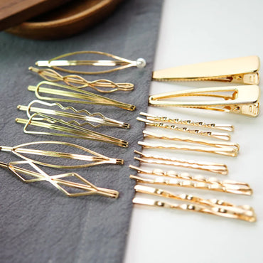 Metal Pearl Gold Hairpin