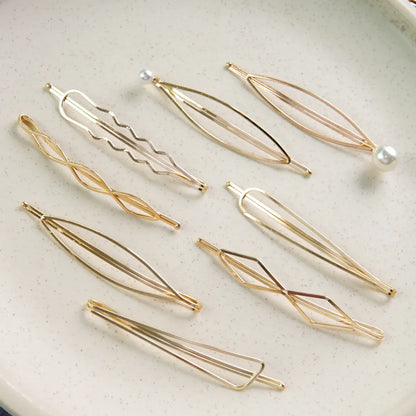 Metal Pearl Gold Hairpin