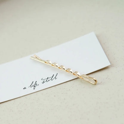 Metal Pearl Gold Hairpin