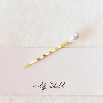 Metal Pearl Gold Hairpin