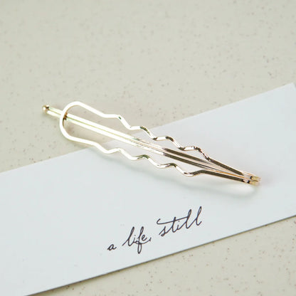 Metal Pearl Gold Hairpin