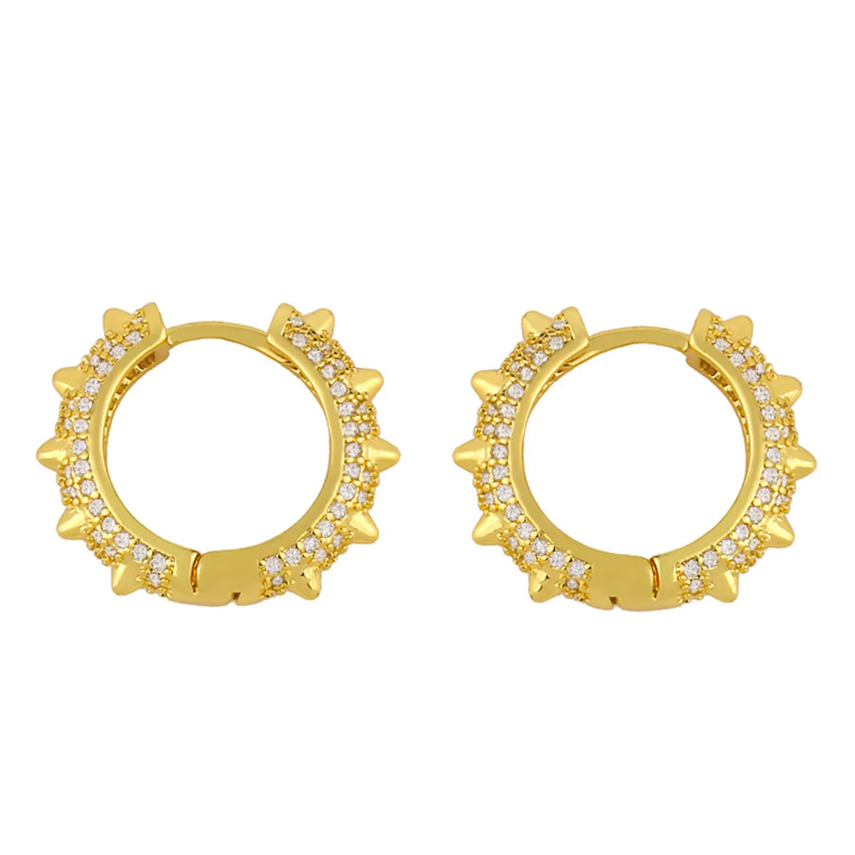 Fashion Geometric Plating Copper 18k Gold Plated Earrings