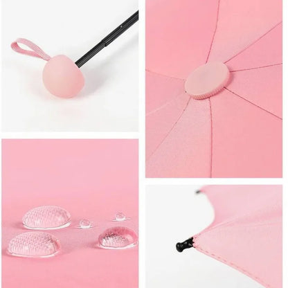 Mini Five-Fold Umbrella Capsule Umbrella Sun Shade Pocket Umbrella Sun Protection Vinyl Sun Umbrella Gift Advertising Umbrella Printed Logo