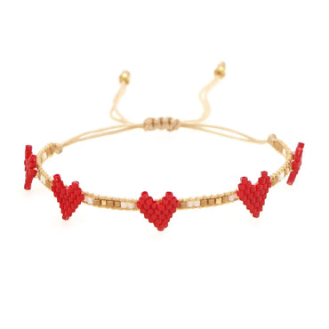 Miyuki Rice Beads Hand-woven Love Beaded Bracelet