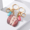 Modern Style Animal Metal Couple Bag Pendant Keychain