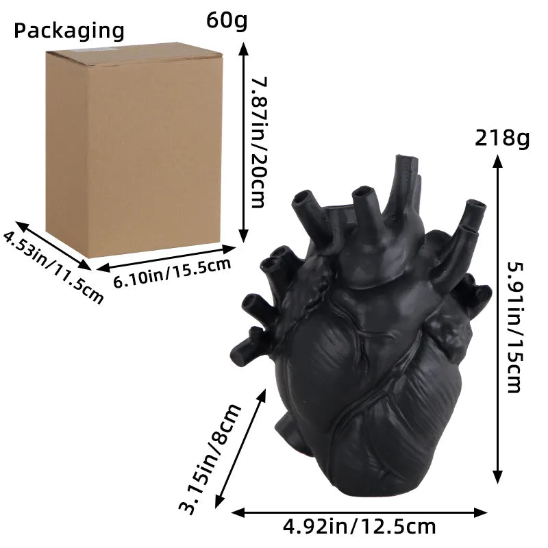 Modern Style Artistic Heart Resin Artificial Decorations