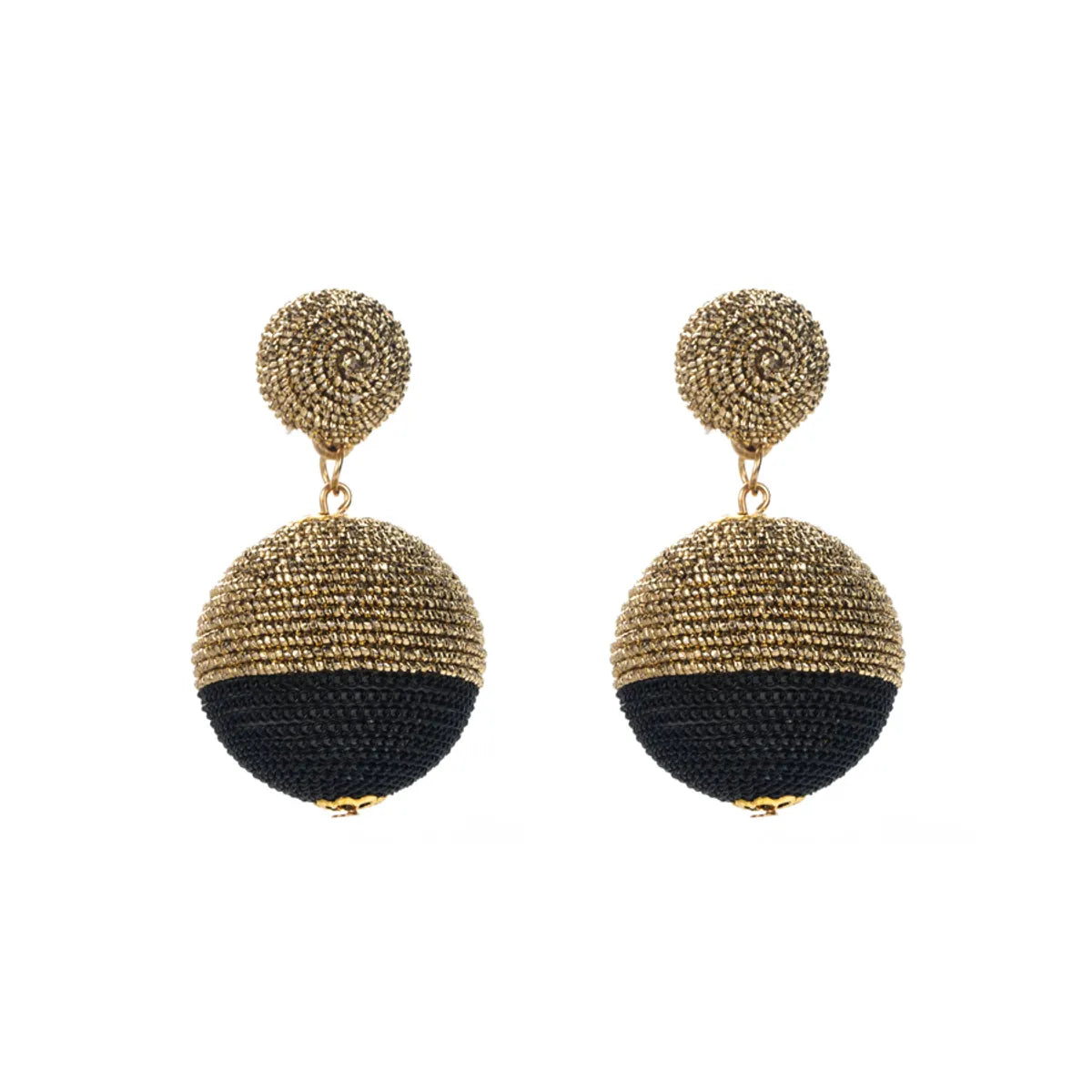 Modern Style Artistic Round Alloy Plating Gold Plated Women's Drop Earrings