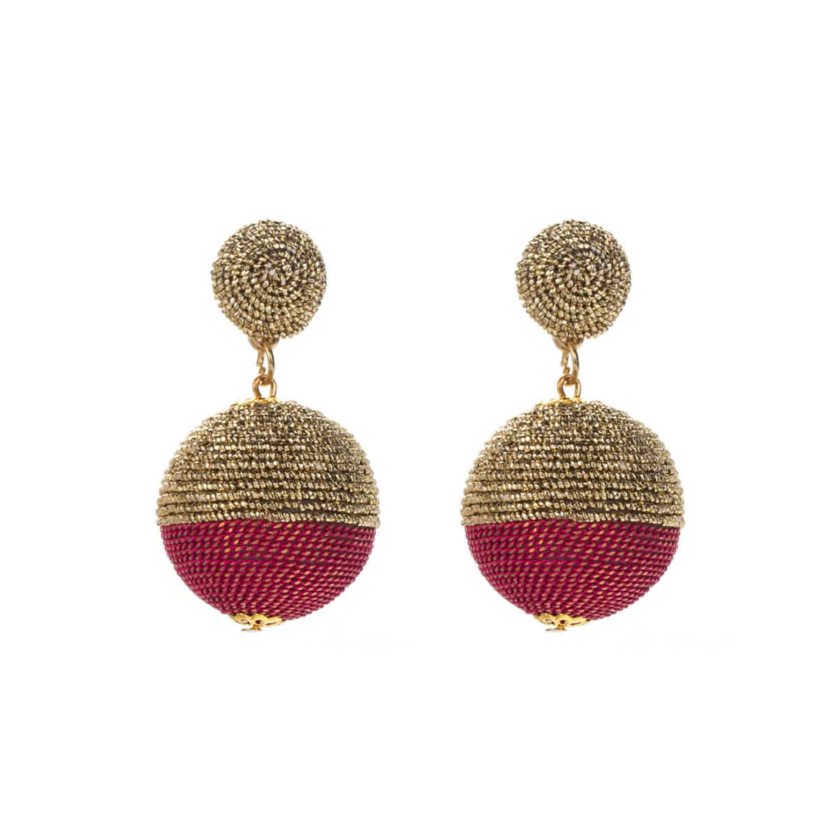 Modern Style Artistic Round Alloy Plating Gold Plated Women's Drop Earrings