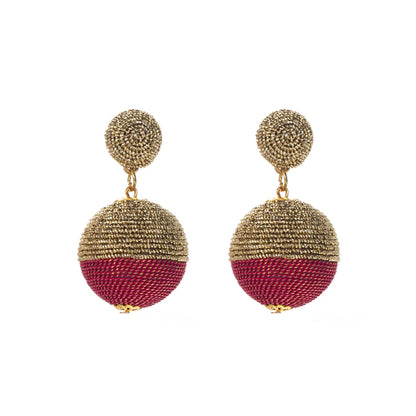 Modern Style Artistic Round Alloy Plating Gold Plated Women's Drop Earrings